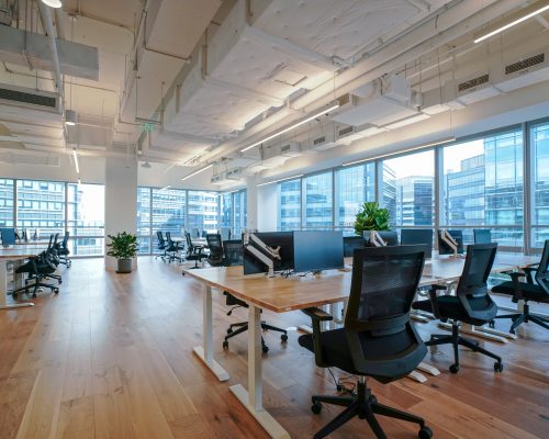 Interior,Of,Modern,Empty,Office,Building.open,Ceiling,Design.